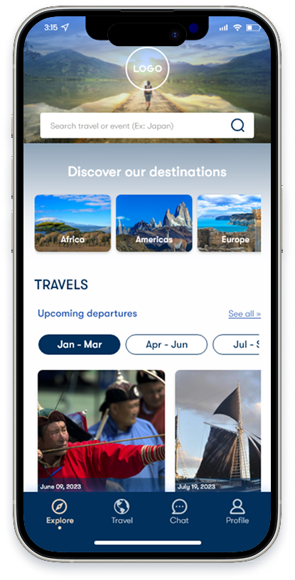 travel app Mobile App